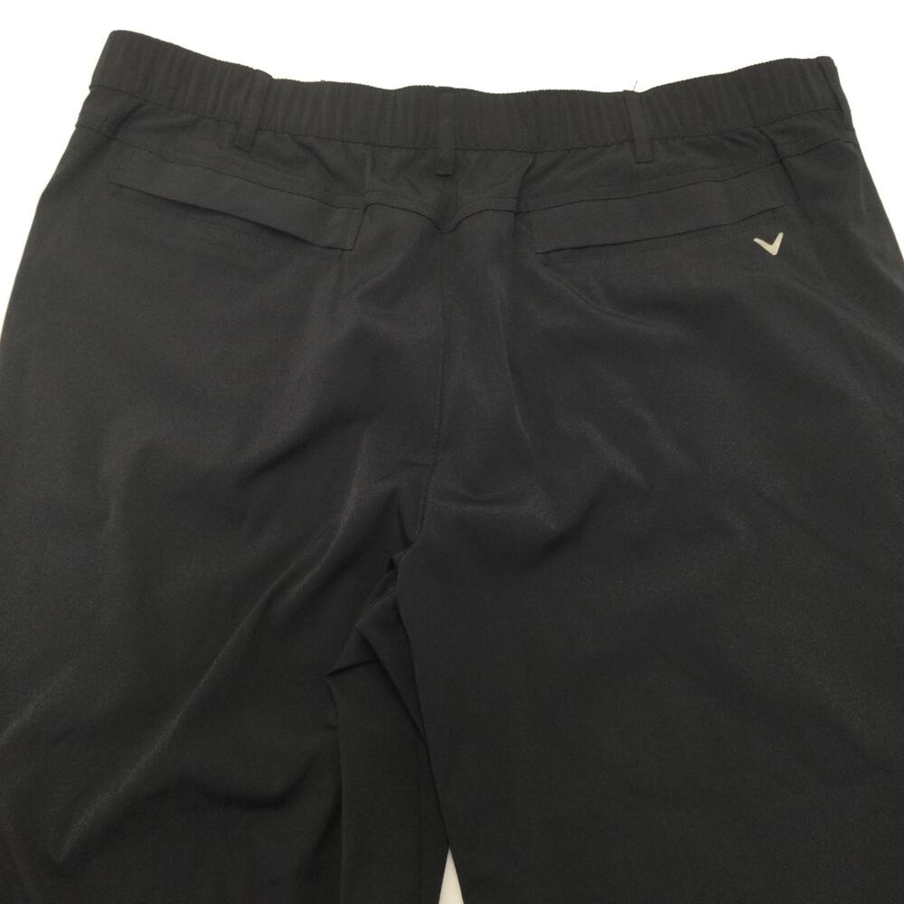 Callaway Pants Mens 36x30 Black Golf Khakis Stretch Elastic Waist Lightweight - Picture 5 of 12